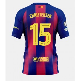 Pánské fotbalový oblečení Barcelona Andreas Christensen #15 Domácí košile 2025-26 Krátkým Rukávem